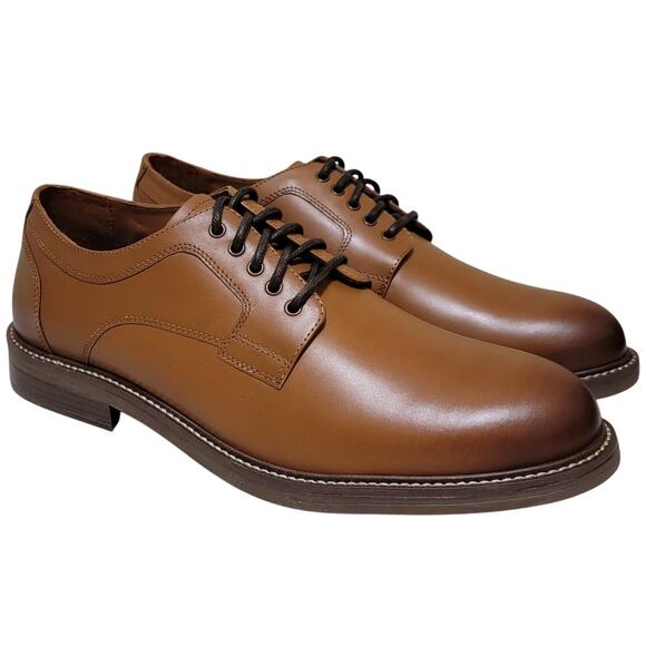 Dockers Men Lace Up Derby Oxfords Ludgate Size US 10M Butterscotch Brown Leather main image 4